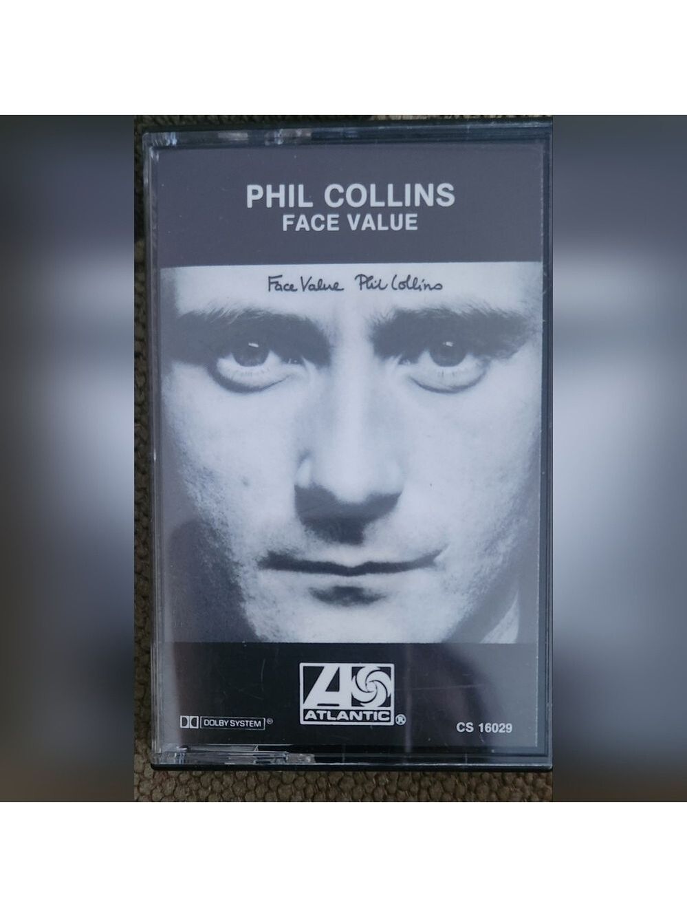 Vintage 1980s PHIL COLLINS "Face Value" Cassette Tape
